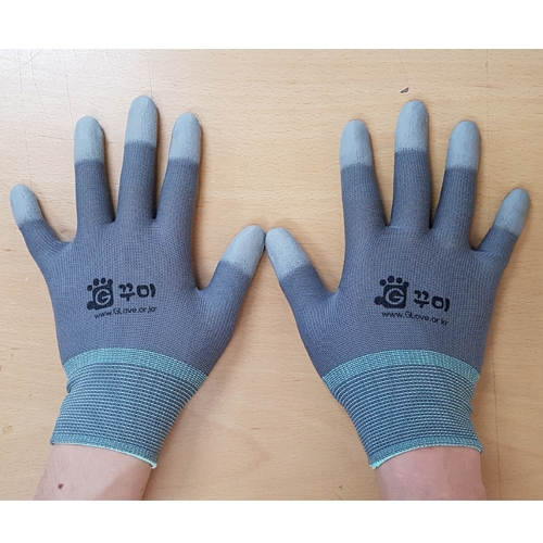 그레이 PU TOP 코팅 장갑