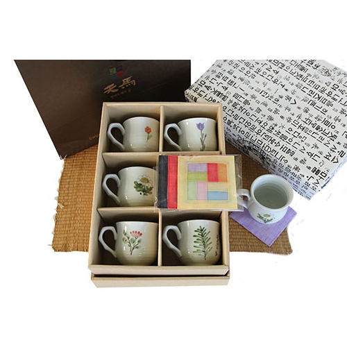 허브엽찻잔 5P SET