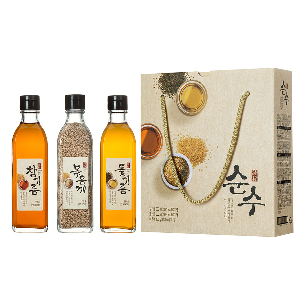 참기름 선물세트 3종
